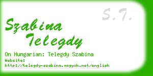 szabina telegdy business card